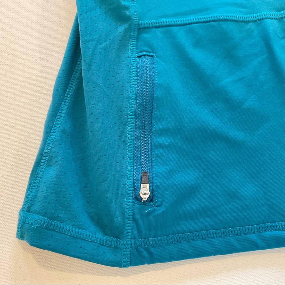 NWOT Runningskirts.com Women’s L Teal Half Zip Pullover Long Sleeve Running Vent - Picture 6 of 11